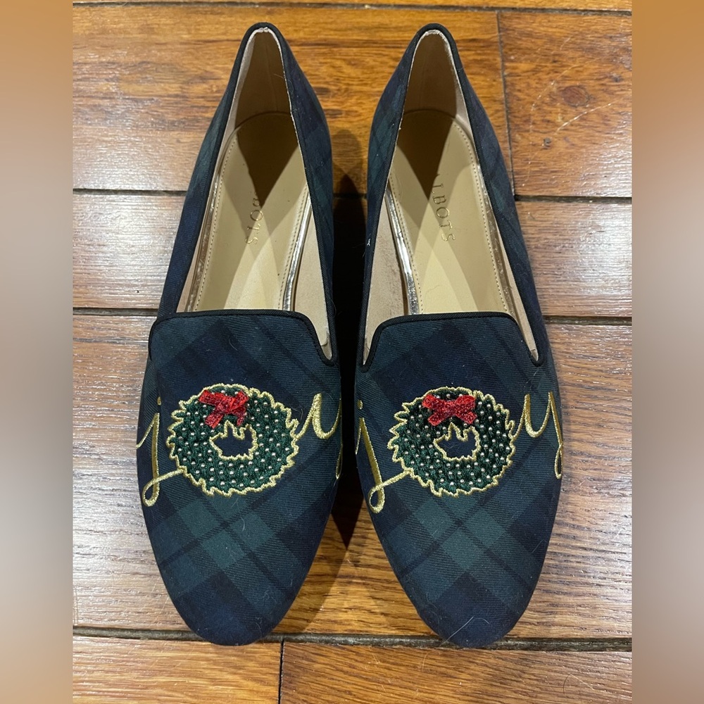 Talbots Christmas flats